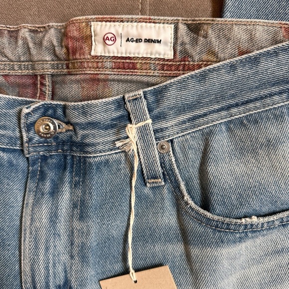 Ag Adriano Goldschmied Blue Straight Leg Jeans - Picture 2 of 11